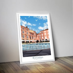 Poster view of MONTAUBAN I Tarn-et-Garonne I Occitanie