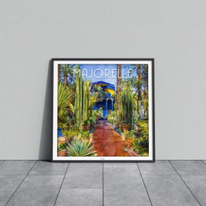 Majorelle-Gartenplakat Marokko Marrakesch I YSL-Gartenplakat