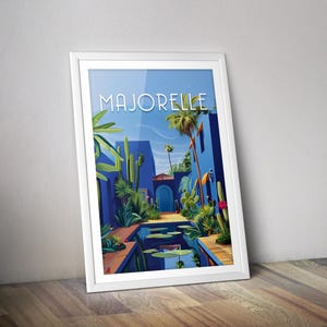 Majorelle-Gartenplakat I Marokko-Marrakesch-Plakat