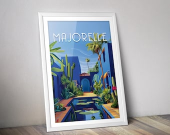 Majorelle Garden Poster I Morocco Marrakech Poster