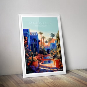 Majorelle Marrakech poster I Majorelle garden poster