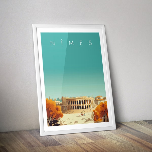 Affiche Nimes I Occitanie I France I Arènes de Nîmes