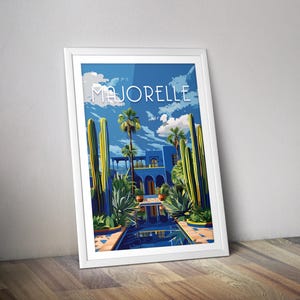 Majorelle-Gartenplakat I Marrakesch-Marokko-Plakat