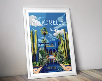 Majorelle Garden Poster I Marrakech Morocco Poster