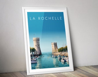 Poster LA ROCHELLE I Charente-Maritime I Old Port