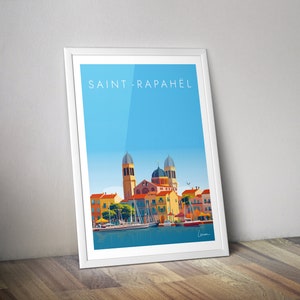 Poster Saint Raphael I Provence-Alpes-Côte d'Azur I Frankreich I Mittelmeer