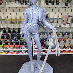 Kpop Demon Hunters Rumi Statue - UNPAINTED