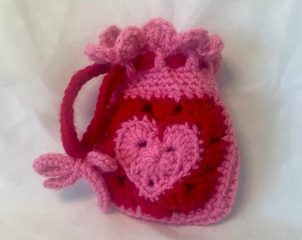 Heart Drawstring Bag