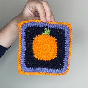 Pattern für Kürbis Oma Quadrat