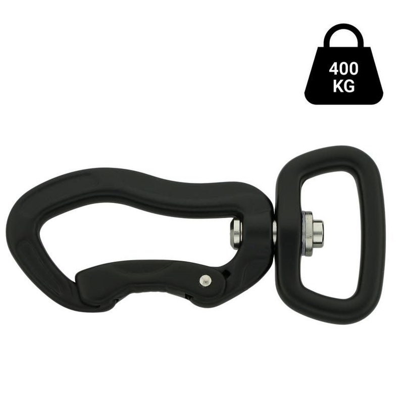 Aluminium carabiner black