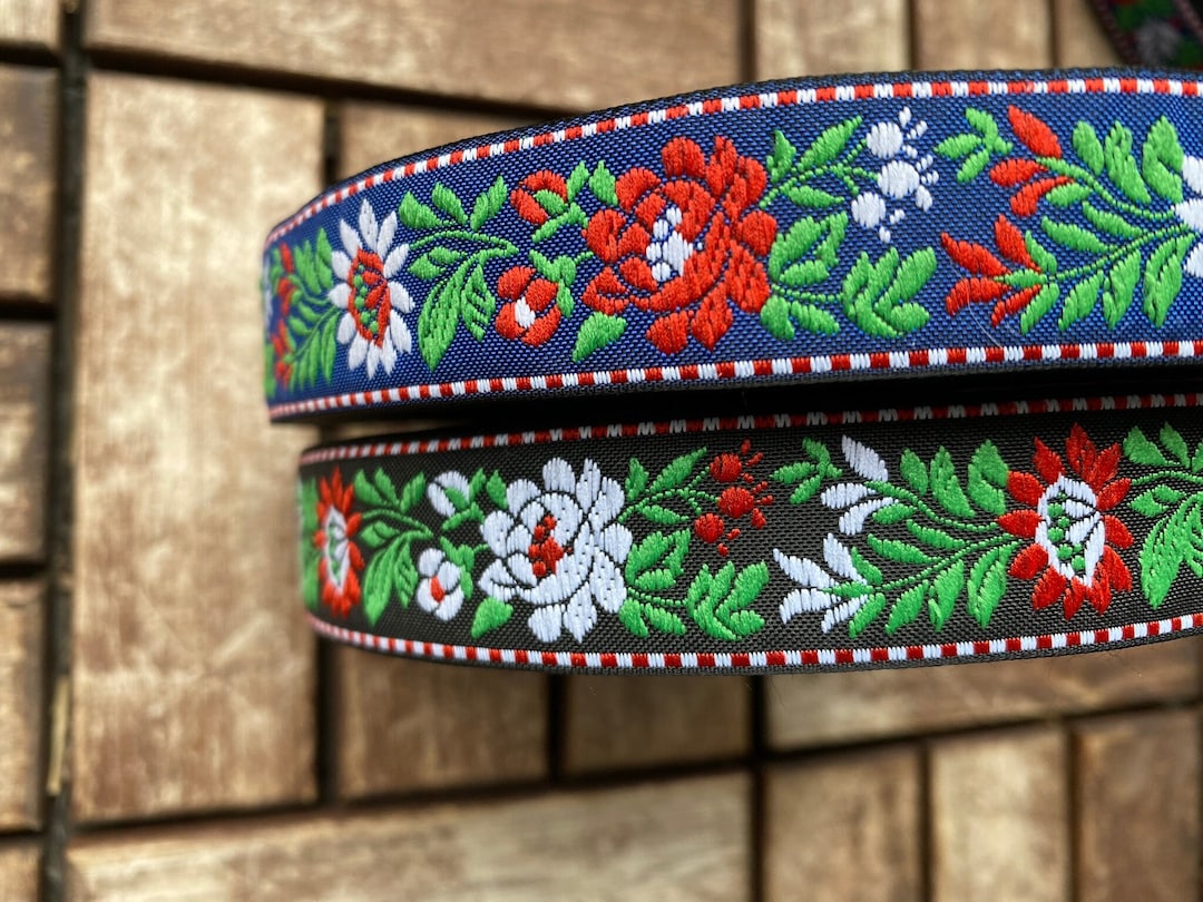 3 Colors- Traditional Czech - Slovak Folk Ribbon 25mm Wide, With ...
