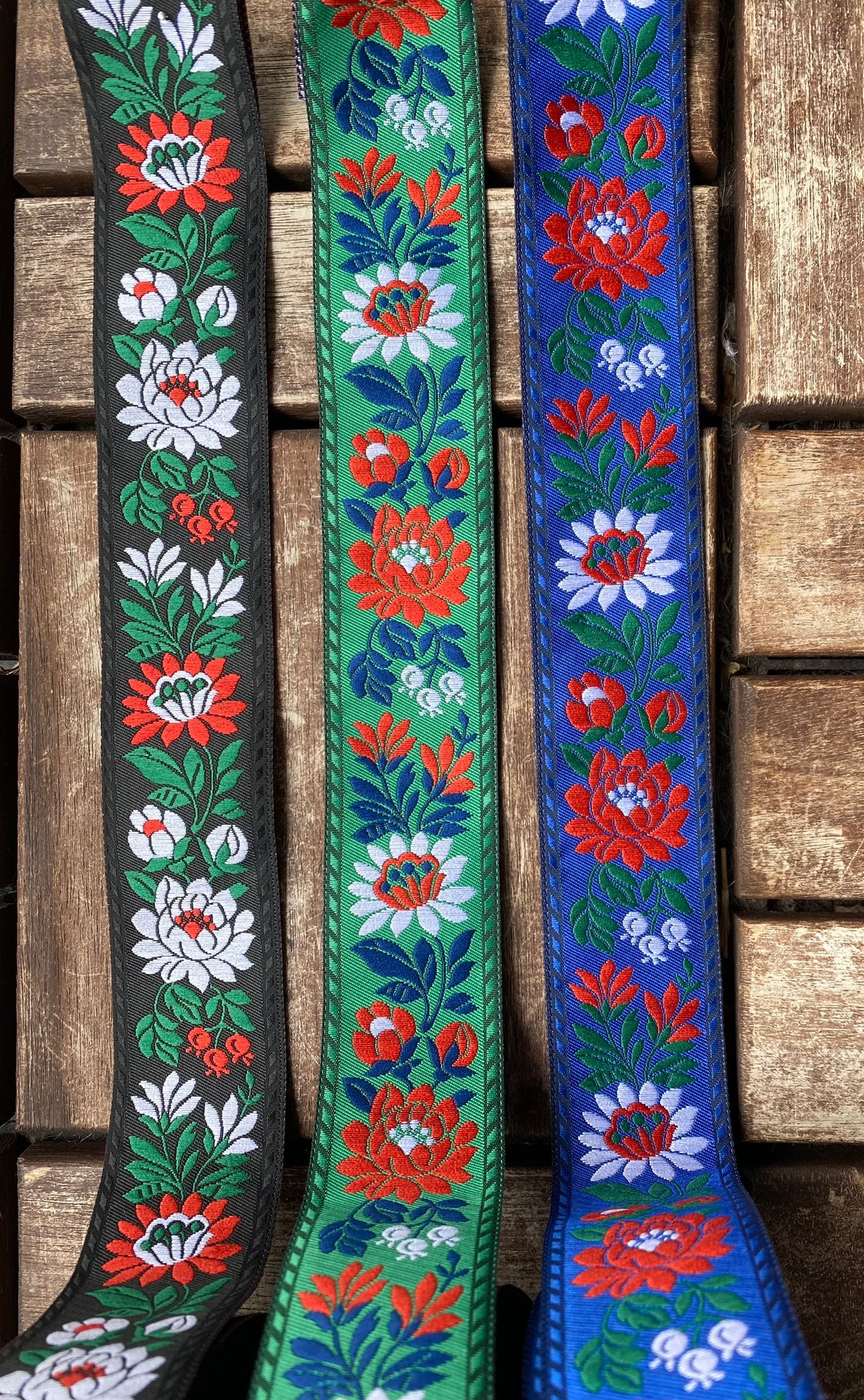 6 Colors - Traditional Czech - Slovak Folk Ribbon 35mm Wide, With ...