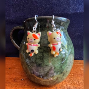 Earrings, Jewelry, Cat Lover, Kitty Lover, Cat Earrings, Kitty Earrings, Cat Gift, Birthday Gift,
