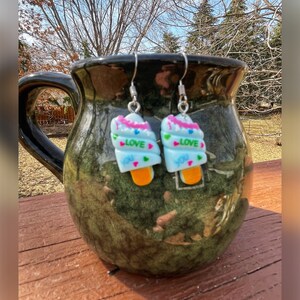 Earrings, Jewelry, Fun Jewelry, Ice Cream Earrings, Summer Earrings, Summer Jewelry, Ice Cream Lover