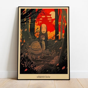 Studio Ghibli Spirited Away Poster - Japanese "Spirited Away" Art Print - Custom Japanese Poster - Anime Wall Art - Gift - Poster