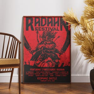 Radahn Festival Poster - Elden Ring Wall Art (Digital Download Available)
