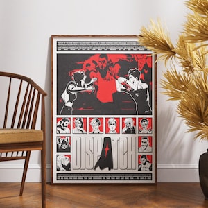 Póster del juego Dispatch / Arte mural de ciencia ficción táctica / Decoración de habitación de jugador / Impresión de videojuego / Póster imprimible de descarga digital