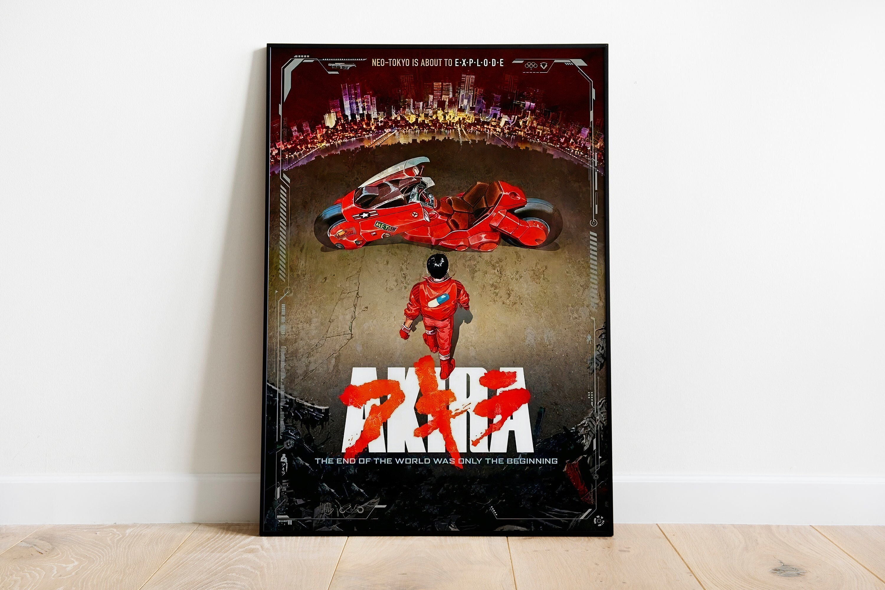 Akira Anime Cyberpunk Movie Poster Art Decor Home - Trends Bedding