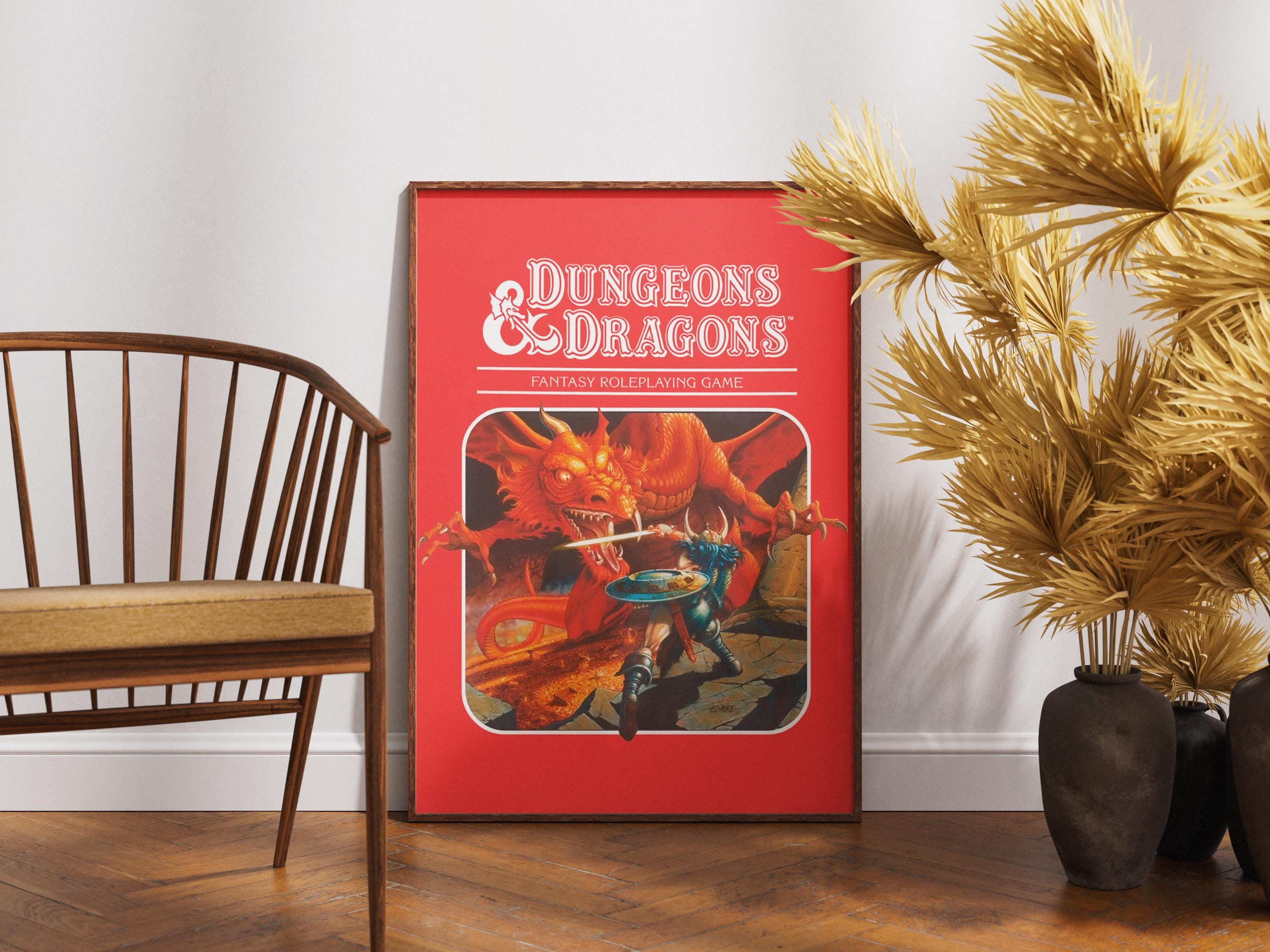 Vintage Dungeons and Dragons Poster - Etsy