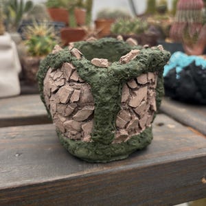 Concrete small  cactus/succulent pot