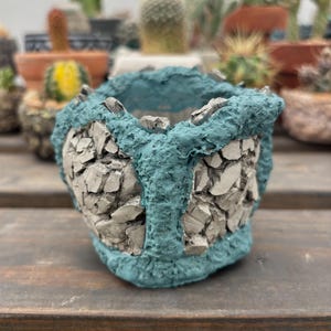 Concrete small  cactus/succulent pot