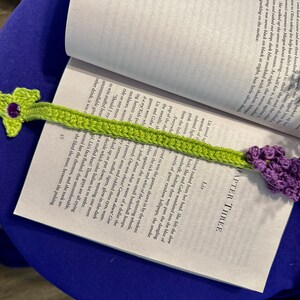 Handmade Crocheted Flower Bookmark