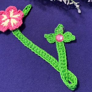 Handmade Crocheted Flower Bookmark