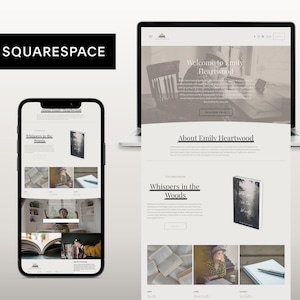 Website Template | Squarespace Website Template | Squarespace 8.1 Template | Webdesign | Autor Webseite | Unternehmer | Professionell