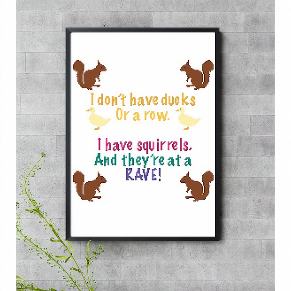 Ducks in a Row and Squirrel Rave Etsy