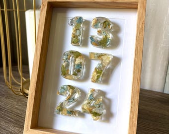 Cadre souvenir mariage - cadre date mariage - cadeau mariage
