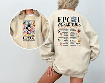 Disney Epcot World Sweatshirt, Epcot World Sweatshirt, Disney Trip Hoodie, Disneyland Shirt, Family Disney Vacation Hoodie,Disney Trip Shirt