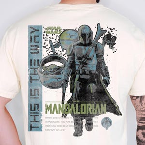 Comfort Colors Dadalorian Shirt Star Wars Dad Gift This Is The Way T-shirt Trendy Grogu Father Day Tee Retro Mandalorian Clothing Men image 2