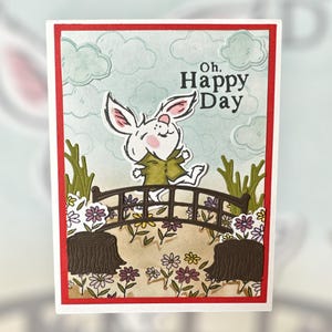 Adorable carte lapin - Oh Happy Day pour toutes les occasions