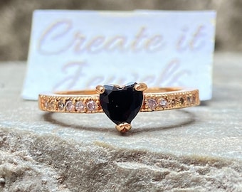 Self Love Ring Love Me Until I'm Me Again Heart-cut Half Enamel