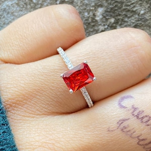 Ruby Ring Handmade Women&#39;s Ring Turkish Handmade Ring Authentic Ring Ottoman Ring Ladies Ring 925k Sterling Silver Unique Gift For Her Mom