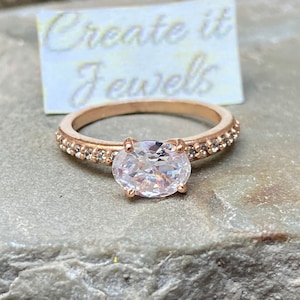 Oval engagement ring 4ct 3ct 2ct 1.25ct stone ring Silver ring Promise ring Diamond ring Simulant ring Solitaire ring Gift for her