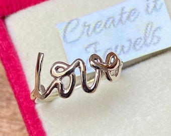 Recordatorio personal Ámame hasta que vuelva a ser yo Anillo de esmalte con corte de corazón Anillo de amor propio Regalo de aniversario para ella Regalo personal para hija Amor propio