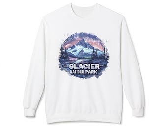 Glacier National Park Sweatshirt | Crewneck National Park Sweatshirt  | Glacier National Park Gift | Nature Lover Gift | National Park PNG