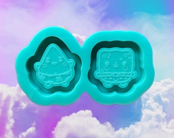 Sponge and Starfish MINI Shaker Mold