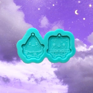 Sponge and Starfish Earring Mold