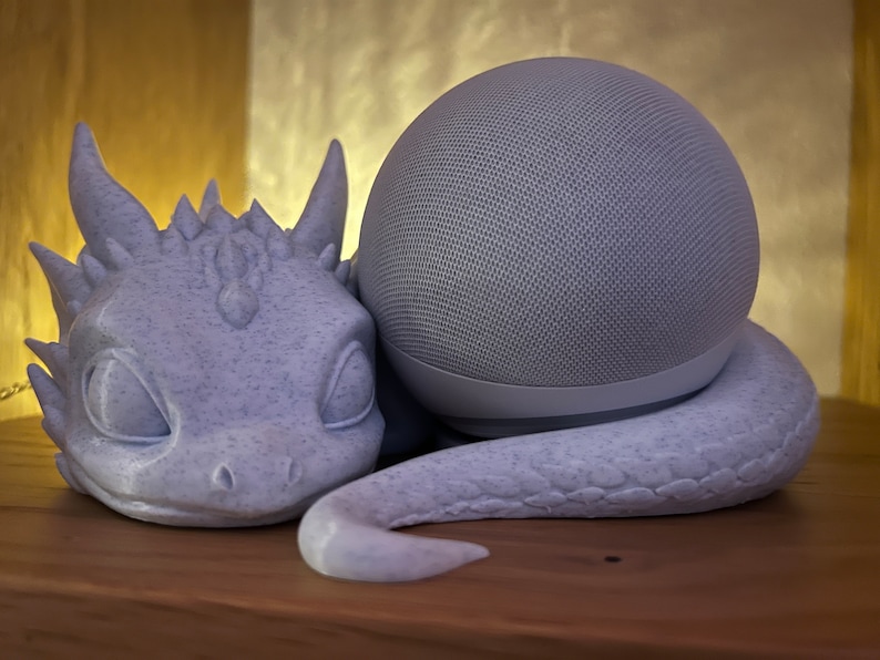 Lying Baby Dragon for Alexa Echo Dot Alexas / HomePod mini or Toniebox Marmor