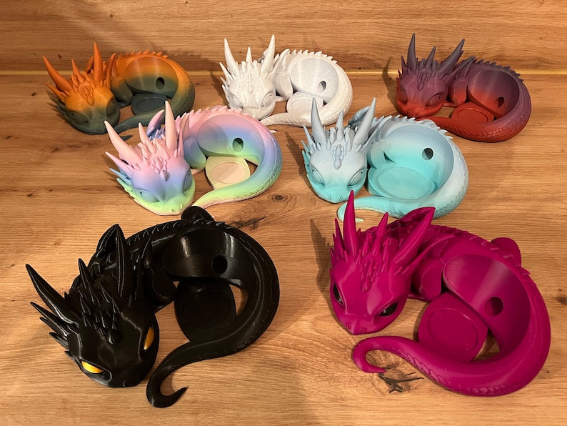 Lying Baby Dragon for Alexa Echo Dot Alexas / HomePod mini or Toniebox image 1