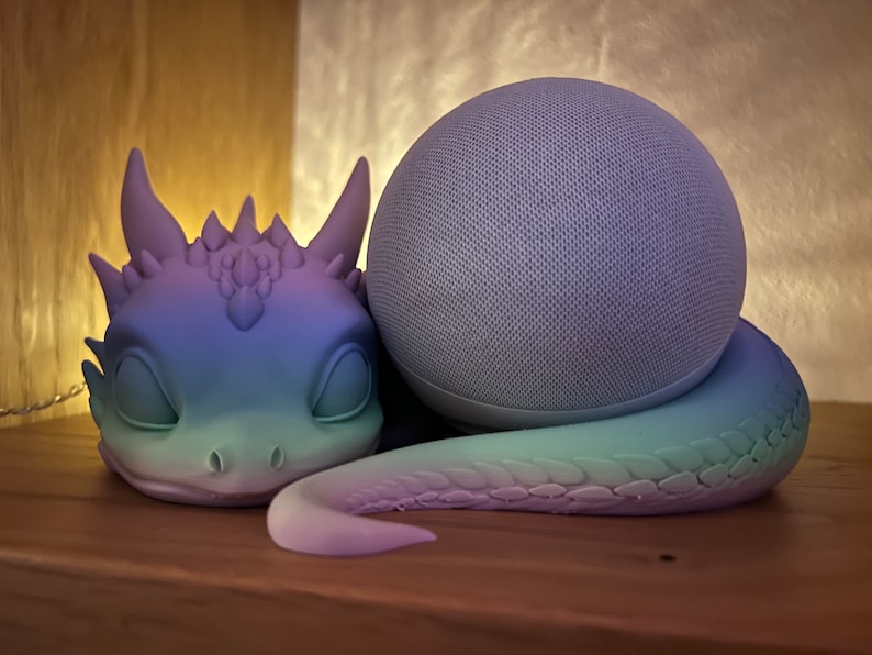 Lying Baby Dragon for Alexa Echo Dot Alexas / HomePod mini or Toniebox image 4