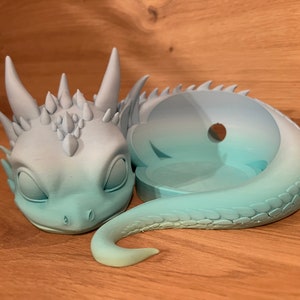 Lying Baby Dragon for Alexa Echo Dot Alexas / HomePod mini or Toniebox Rainbow 2