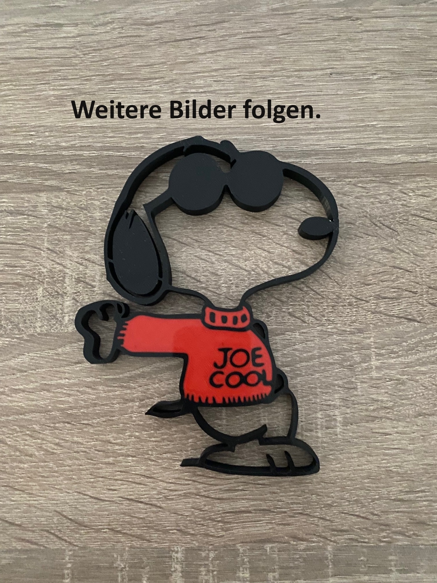 Line Art Peanuts Snoopy Joe Cool 3D Print Gift Idea for Snoopy