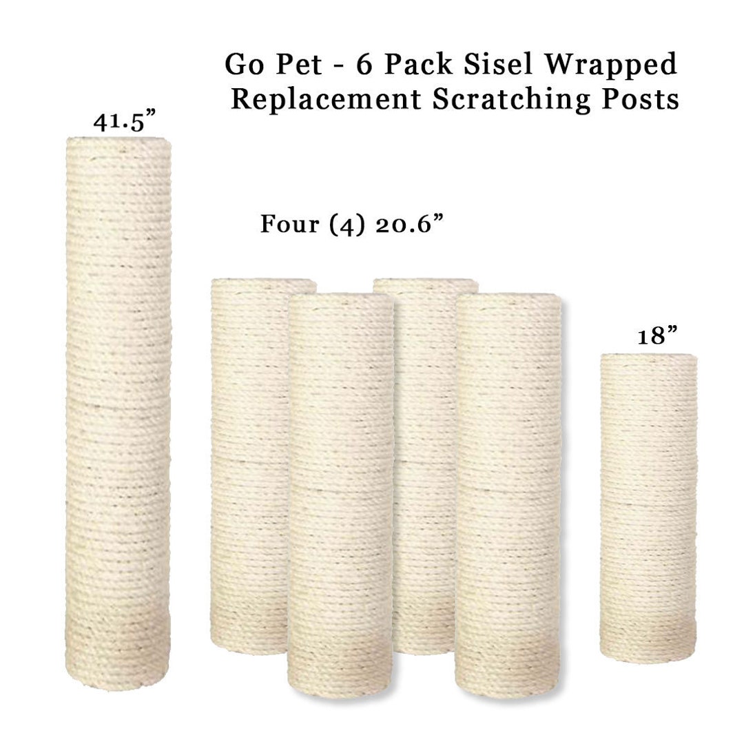 Go Pet Cat Trees 6 Column Package, Cat Scratching Replacement Posts Etsy