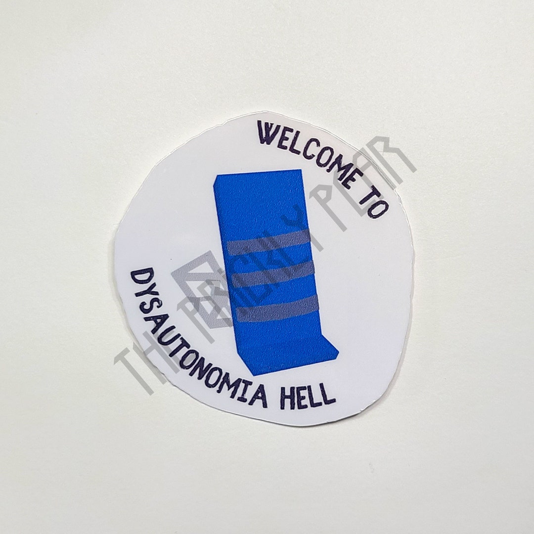 Dysautonomia Awareness Ribbon Vinyl Wall Decal Or Car Sticker