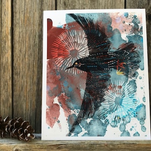 Starling Art Print, Nature Art, Bird Wall Art, 8x10 unframed