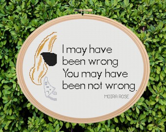 Moira Rose Quote Cross Stitch Pattern - Schitt's Creek Inspired (PDF)