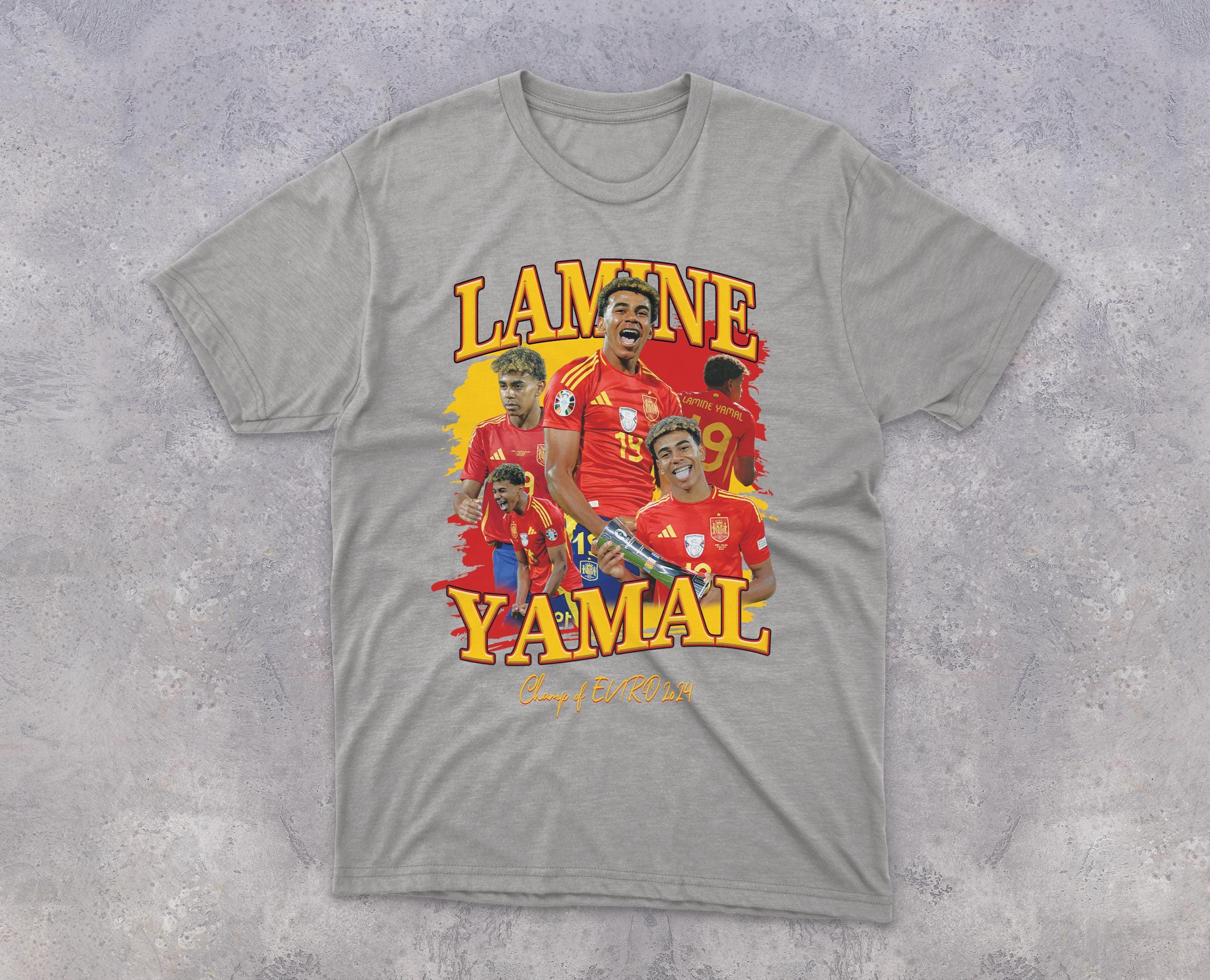 Lamine Yamal Tshirt Vintage Bootleg Lamine Yamal Shirt Euro 2024 Merch